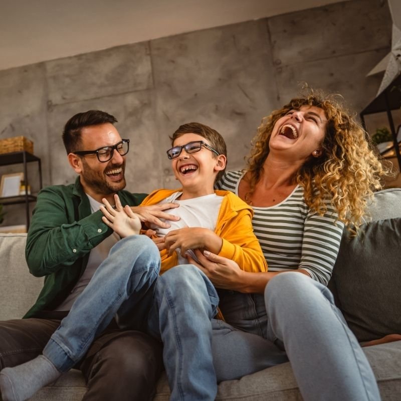 family moved into new home