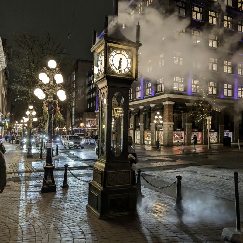 Steam clock in Gastown Vancouver.