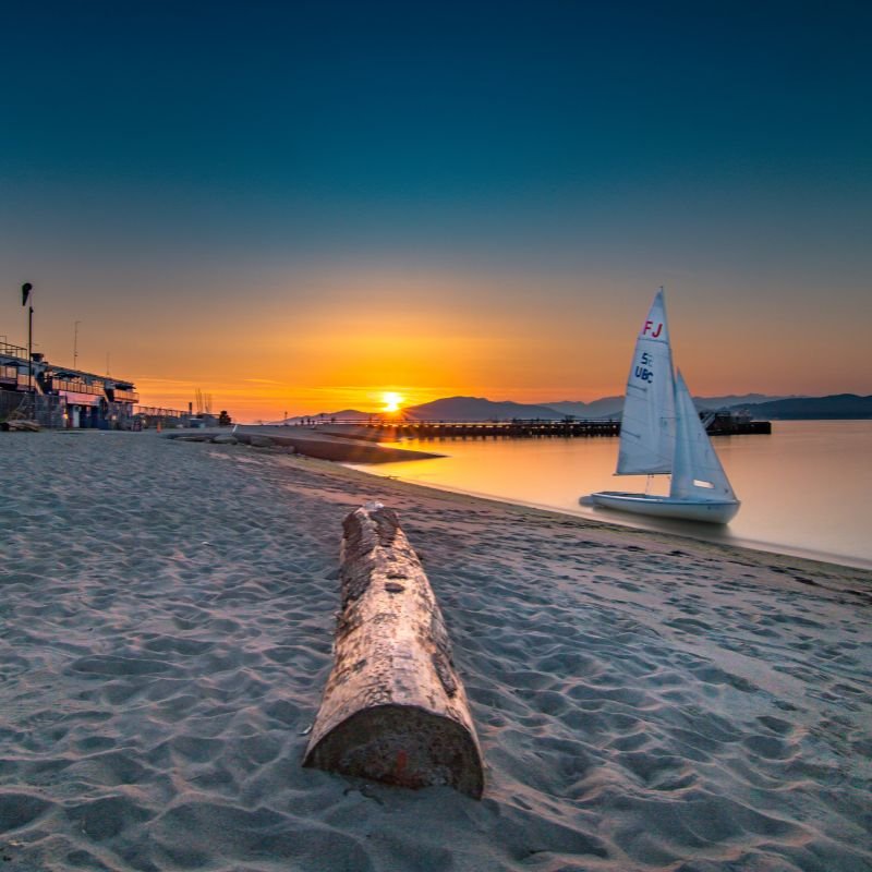 Kitsilano beach in Vancouver.